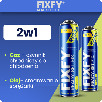 FIXFY 2w1 z czynnikiem typu R134a/R1234yf