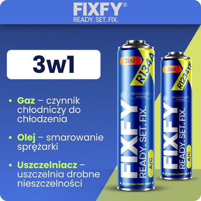 FIXFY 2x 3w1 z czynnikiem typu R134a/R1234yf